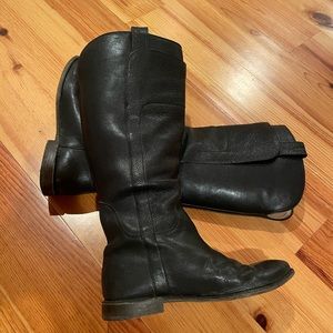 Frye leather riding boots